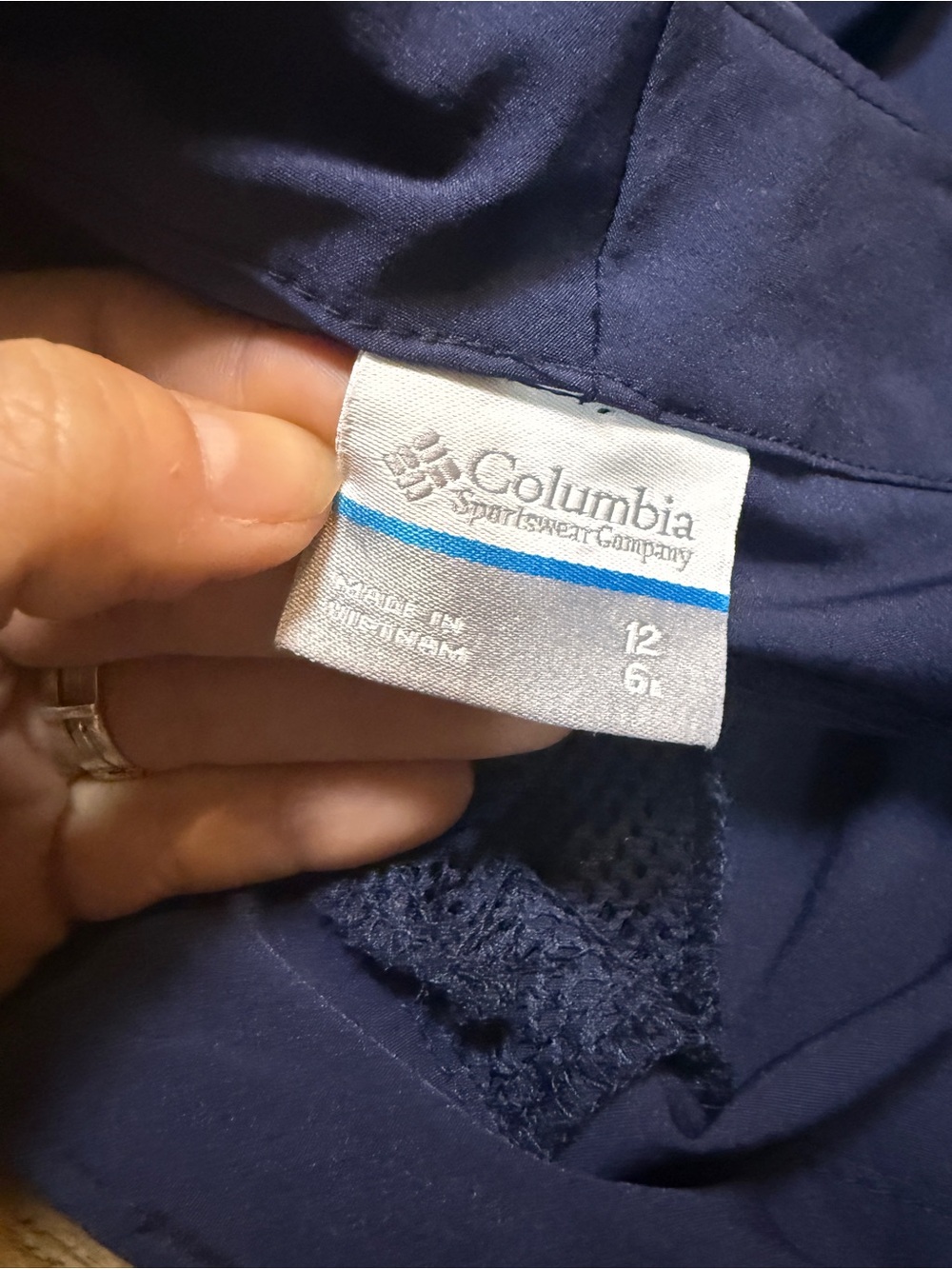 Columbia PFG Navy Blue Fishing Shorts Women's Size 12 - Picture 5 of 11